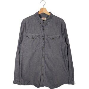 Fjallraven Ovik Long Sleeve Light Chambray Button Up Hike Shirt men's size XL